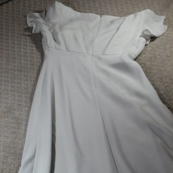 Michaelangelo Size 6 Mint Green Chiffon Full Length Dress - Picture 3 of 6